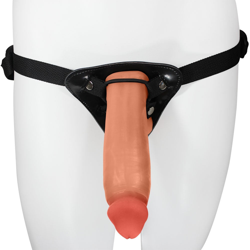 SEDUTOR - ADJUSTABLE STRAP-ON WITH REALISTIC PENIS - BEIGE - 20 X 5.5 CM
