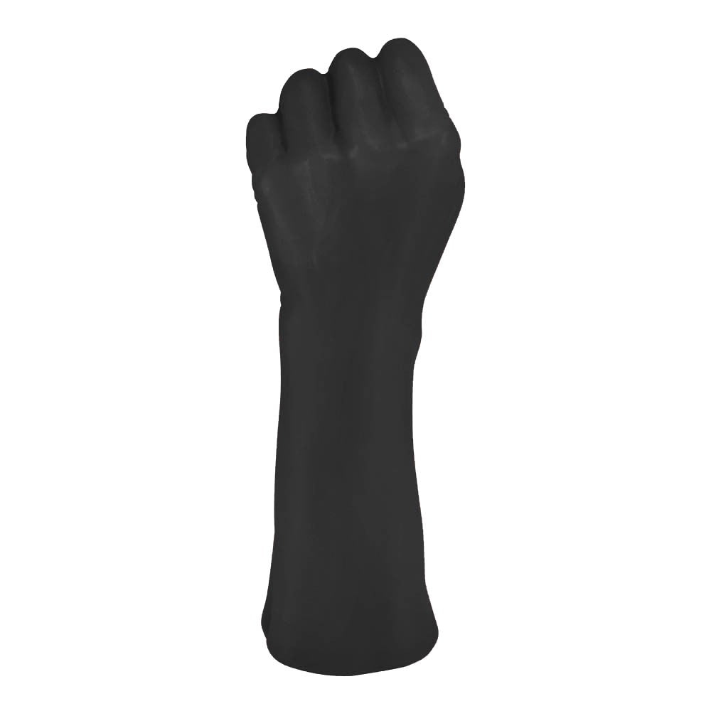 FIST DILDO POWER HAND - FLEXIBLE REALISTIC POWER HAND SHAPED FIST DILDO - BLACK - 22 X 8 CM