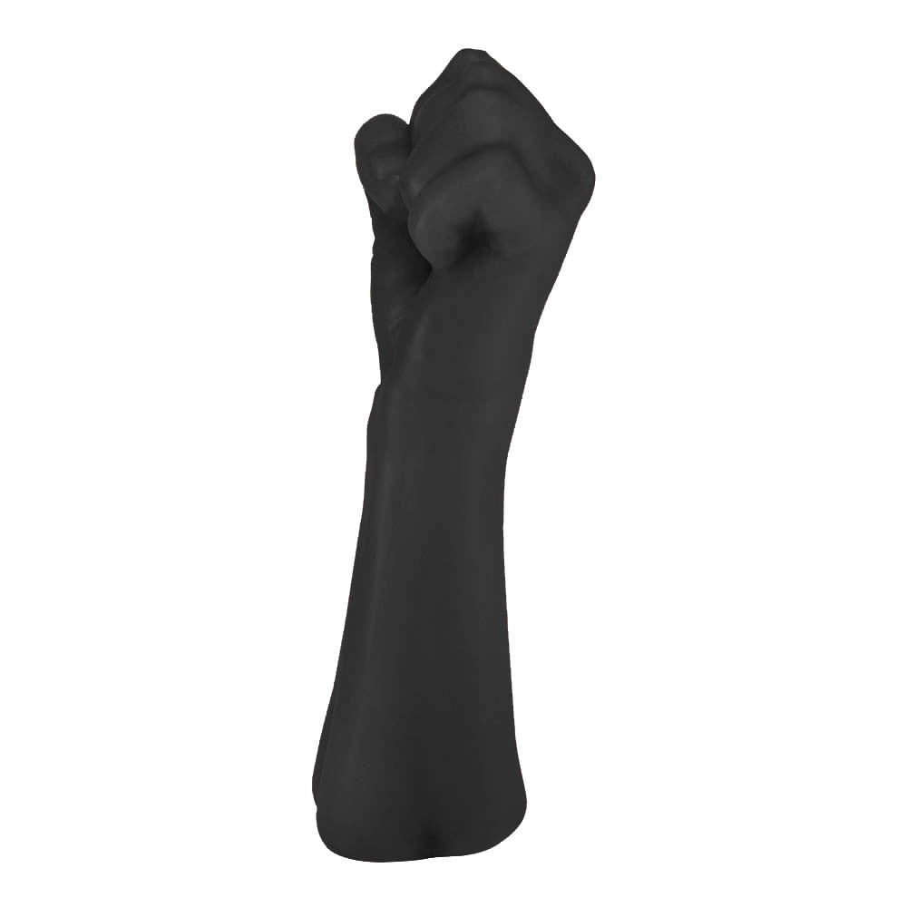 FIST DILDO POWER HAND - FLEXIBLE REALISTIC POWER HAND SHAPED FIST DILDO - BLACK - 22 X 8 CM