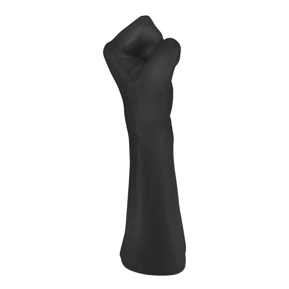 FIST DILDO POWER HAND - FLEXIBLE REALISTIC POWER HAND SHAPED FIST DILDO - BLACK - 22 X 8 CM