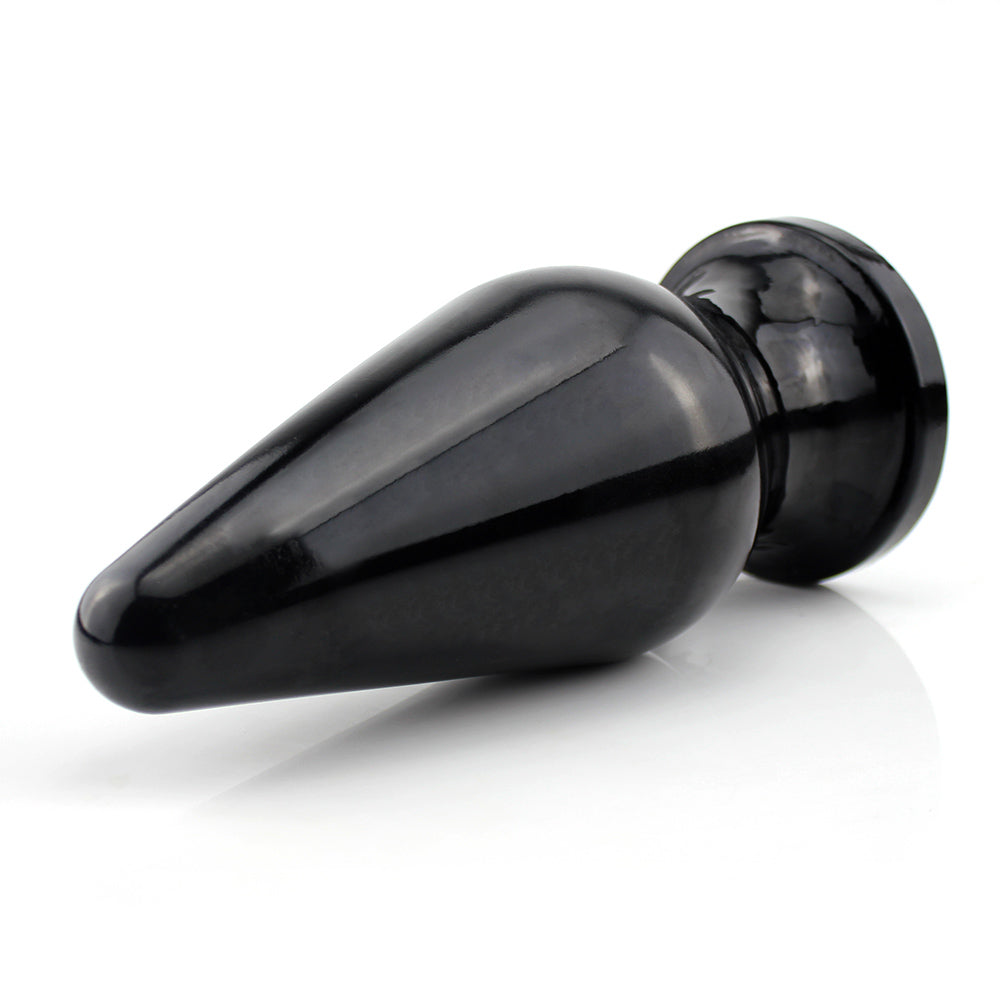 SPUTNIK - LARGE FLEXIBLE ANAL PLUG - GLOSSY BLACK - 27.5 X 11.5 CM
