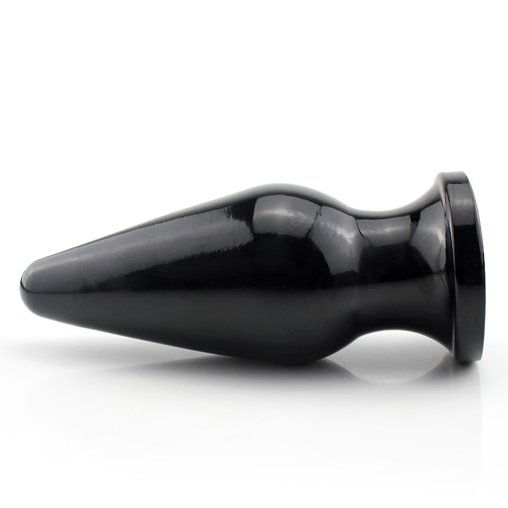SPUTNIK - LARGE FLEXIBLE ANAL PLUG - GLOSSY BLACK - 27.5 X 11.5 CM