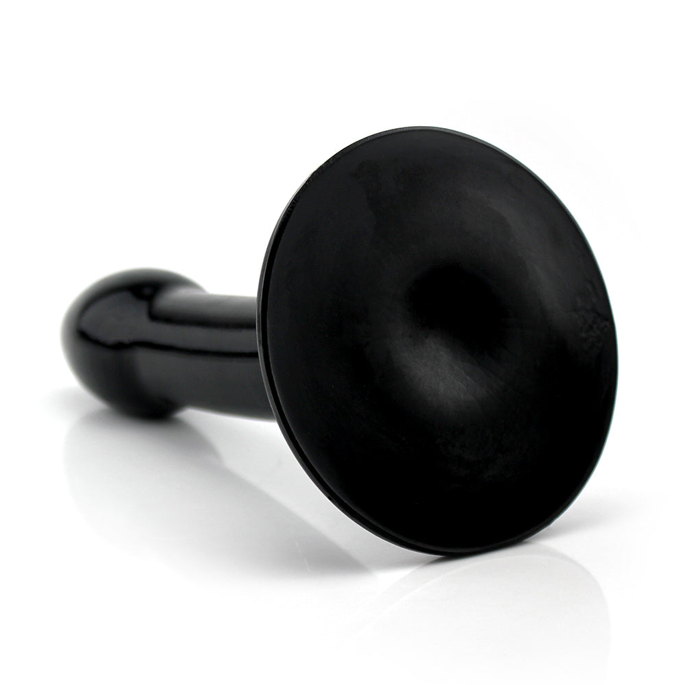 SPACE X - LARGE FLEXIBLE ANAL PLUG - GLOSSY BLACK - 22 X 4.8 CM