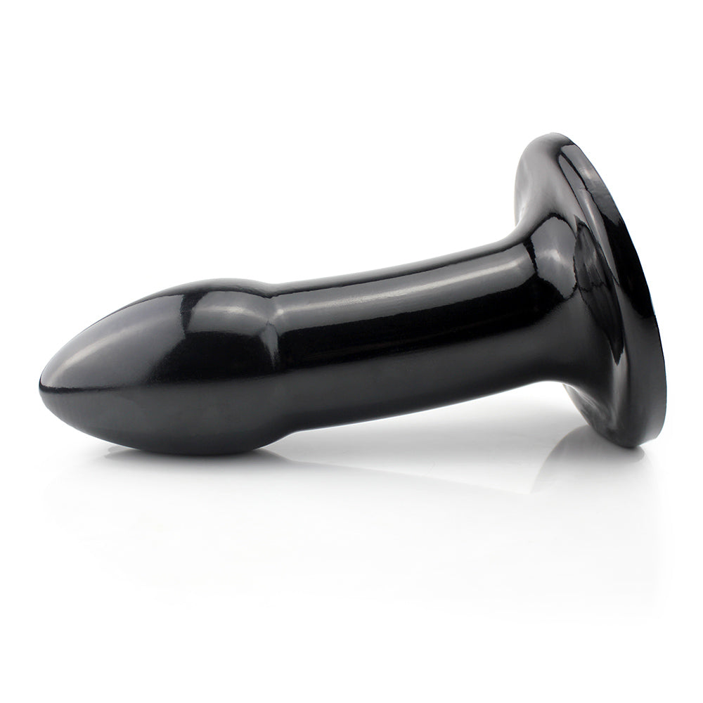 ATLAS - GIANT FLEXIBLE ANAL PLUG - GLOSSY BLACK - 35 X 11 CM