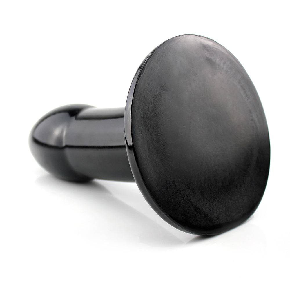 ATLAS - GIANT FLEXIBLE ANAL PLUG - GLOSSY BLACK - 35 X 11 CM