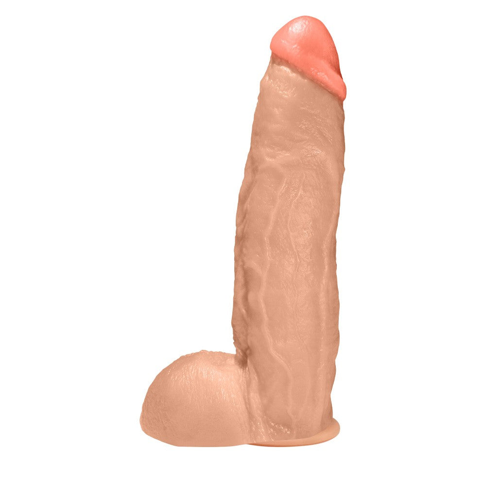 JEFREE - FLEXIBLE REALISTIC PENIS WITH SCROTUM AND SUCTION CUP - BEIGE - 25 X 6.5 CM