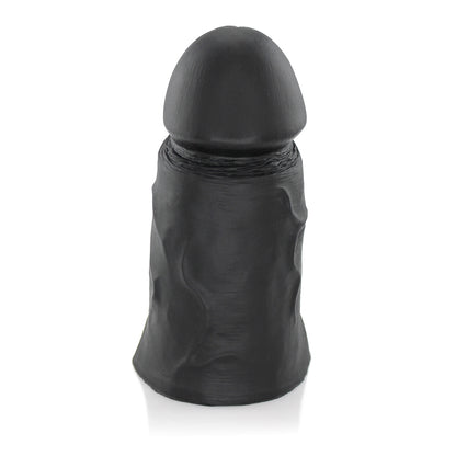 MOZINHO - FLEXIBLE REALISTIC PENIS WITH SCROTUM - BLACK - 15 X 6.5 CM