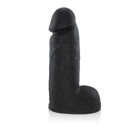 BONITÃO - FLEXIBLE REALISTIC PENIS WITH SCROTUM - BLACK - 21 X 6.5 CM