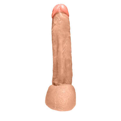 JEFREE - FLEXIBLE REALISTIC PENIS WITH SCROTUM - BEIGE - 25 X 6.5 CM