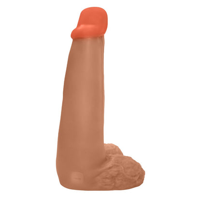 LONGO - GIANT THICK FLEXIBLE REALISTIC PENIS WITH SCROTUM - BEIGE - 28 X 8.3 CM