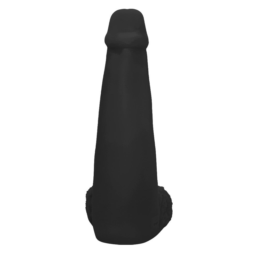 LONGO - GIANT THICK FLEXIBLE REALISTIC PENIS WITH SCROTUM - BLACK - 28 X 8.3 CM