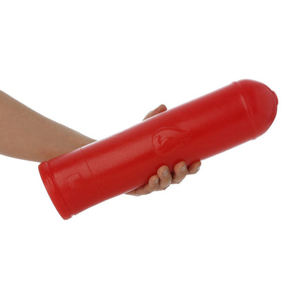 EXTINTOR - FLEXIBLE LARGE ANAL PLUG FIRE EXTINGUISHER SHAPE - RED - 31 X 8 CM