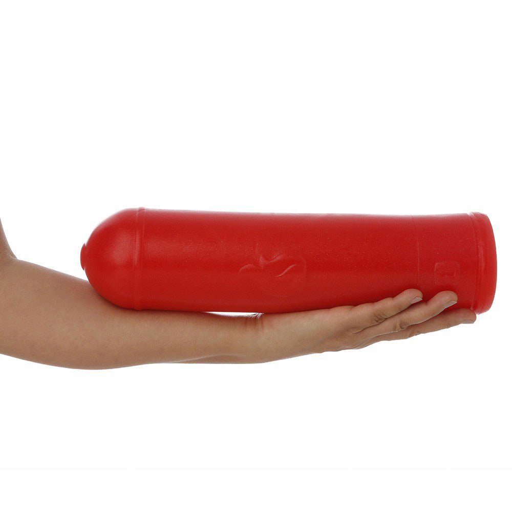 EXTINTOR - FLEXIBLE LARGE ANAL PLUG FIRE EXTINGUISHER SHAPE - RED - 31 X 8 CM