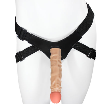 PROTHEUS - ADJUSTABLE STRAP-ON WITH REALISTIC PENIS - BEIGE - 24 X 4 CM