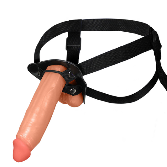 SEDUTOR - ADJUSTABLE STRAP-ON WITH REALISTIC PENIS - BEIGE - 20 X 5.5 CM