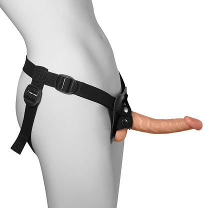 POSEIDON - ADJUSTABLE STRAP-ON WITH REALISTIC PENIS - BEIGE - 20 X 4 CM