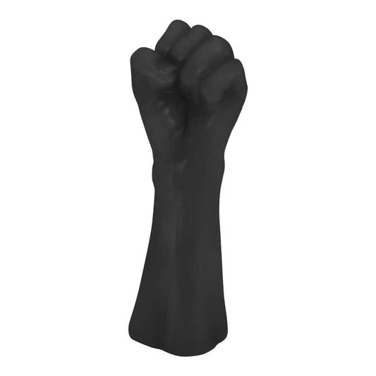 FIST DILDO POWER HAND - FLEXIBLE REALISTIC POWER HAND SHAPED FIST DILDO - BLACK - 22 X 8 CM