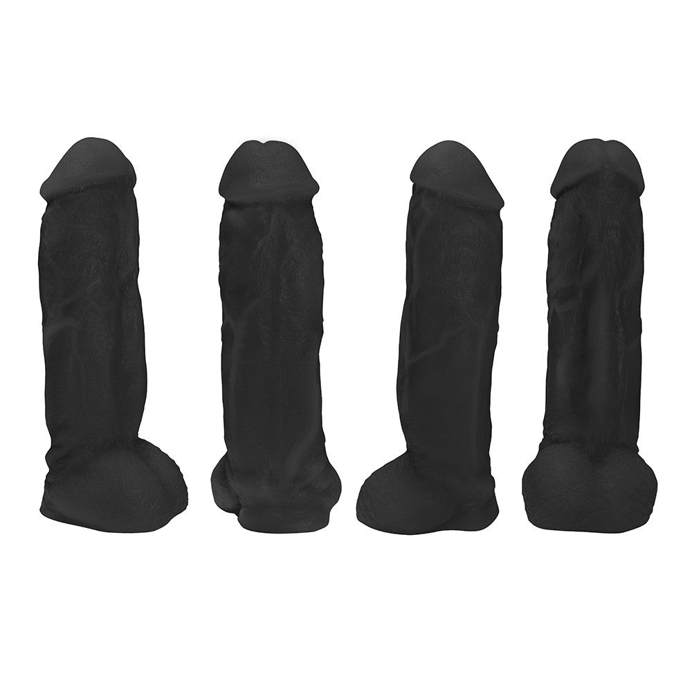 KING KONG - ADJUSTABLE STRAP-ON WITH REALISTIC PENIS - BLACK - 22 X 5.5 CM