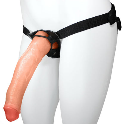 MANDINGO - ADJUSTABLE STRAP-ON WITH REALISTIC PENIS - BEIGE - 27 X 5.5 CM