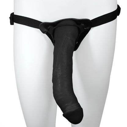 MANDINGO - ADJUSTABLE STRAP-ON WITH REALISTIC PENIS - BLACK - 27 X 5.5 CM