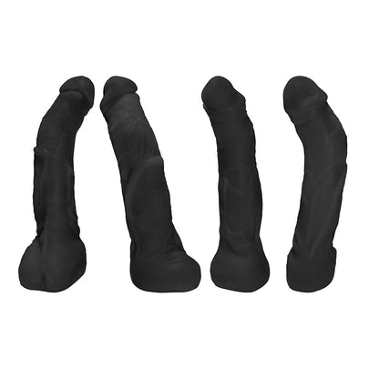 MANDINGO - ADJUSTABLE STRAP-ON WITH REALISTIC PENIS - BLACK - 27 X 5.5 CM