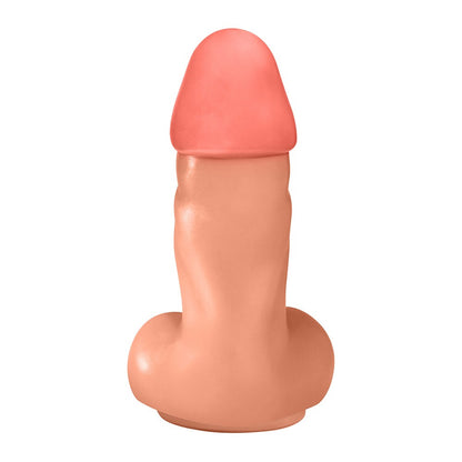 SUCUPIRA - FLEXIBLE REALISTIC PENIS WITH SCROTUM AND SUCTION CUP - BEIGE - 20.5 X 6.5 CM