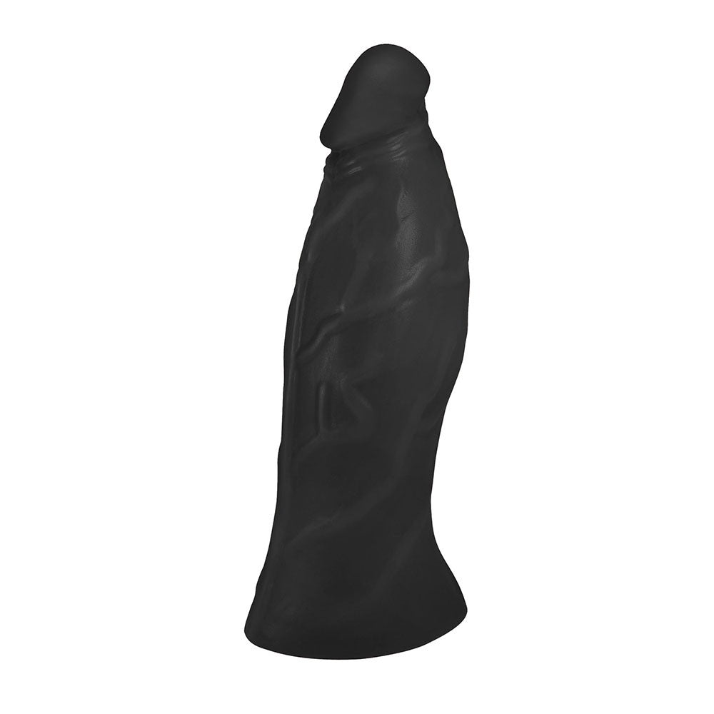 JATOBÁ - FLEXIBLE REALISTIC PENIS - BLACK - 21 X 6.8 CM