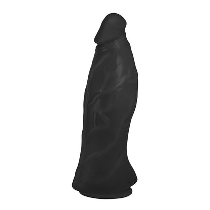 JATOBÁ - FLEXIBLE REALISTIC PENIS WITH SUCTION CUP - BLACK - 21 X 6.8 CM