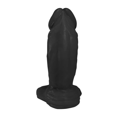 CARVALHO - FLEXIBLE REALISTIC PENIS WITH SCROTUM - BLACK - 19.5X 5.7 CM