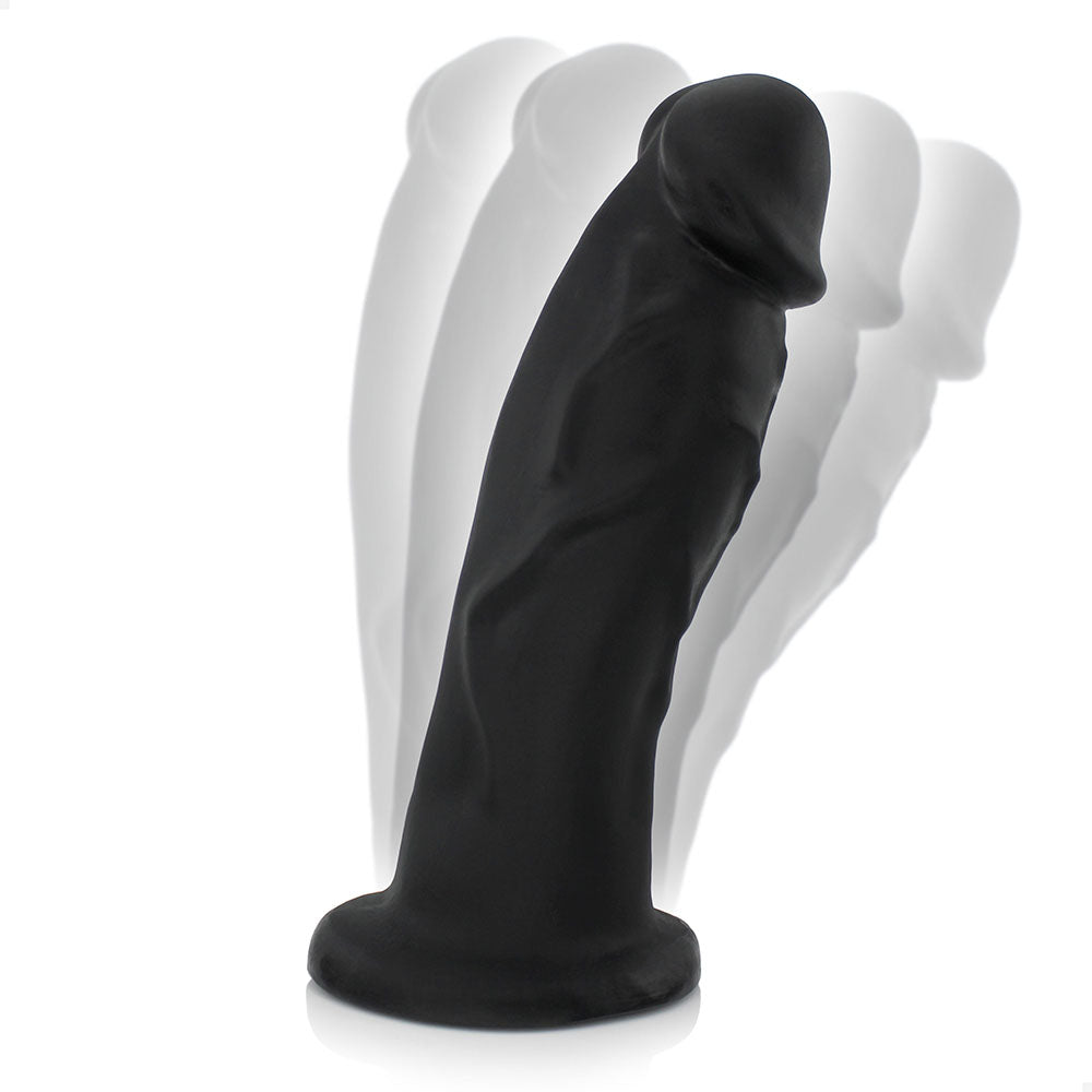 ANÚBIS - GIANT THICK FLEXIBLE REALISTIC PENIS - BLACK - 30 X 7.9 CM