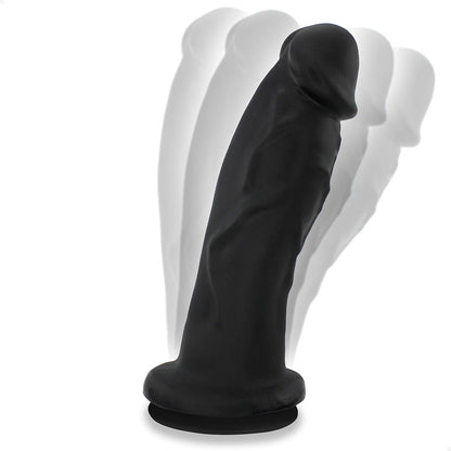 DOTADO - GIANT THICK FLEXIBLE REALISTIC PENIS WITH SUCTION CUP - BLACK - 23.5 X 6.7 CM