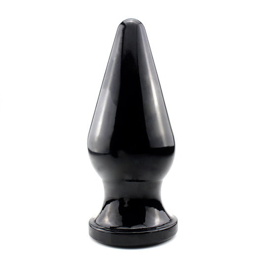 SPUTNIK - LARGE FLEXIBLE ANAL PLUG - GLOSSY BLACK - 27.5 X 11.5 CM