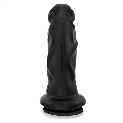 IMENSO - GIANT THICK FLEXIBLE REALISTIC PENIS WITH SUCTION CUP - BLACK - 39 X 11.6 CM