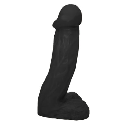 VALENTE - GIANT THICK FLEXIBLE REALISTIC PENIS WITH SCROTUM - BLACK - 31 X 7.8 CM