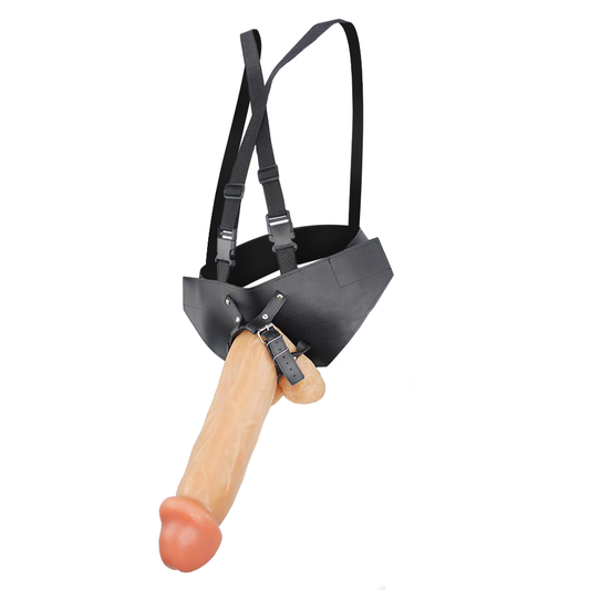 VALENTE - ADJUSTABLE STRAP-ON WITH REALISTIC PENIS - BEIGE - 31 X 7.8 CM