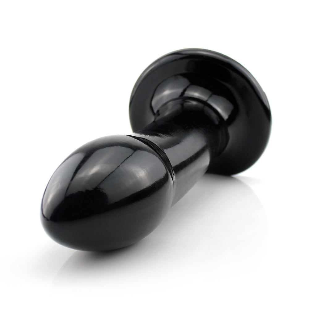 PEGASUS - GIANT FLEXIBLE ANAL PLUG - GLOSSY BLACK - 31 X 8.5 CM